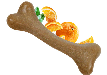 Dashi Fruity Bone Orange – Small Chew Toy with Natural Orange Flavor, Durable Design