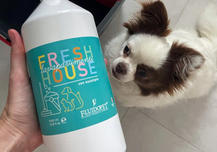 FluidoPet Fresh House Floor Cleaner 1L – Natural Oil-Based Liquid, Cleans and Disinfects Floors