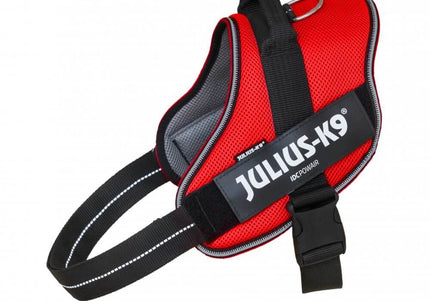 Julius K9 IDC Powair Harness Red – Lightweight Breathable Mesh Dog Harness, XXL Size