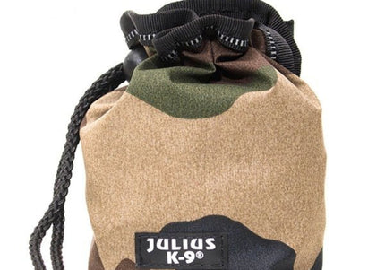 Julius-K9 Treat Bag – Black Portable Training Pouch with Secure Closure and Clip