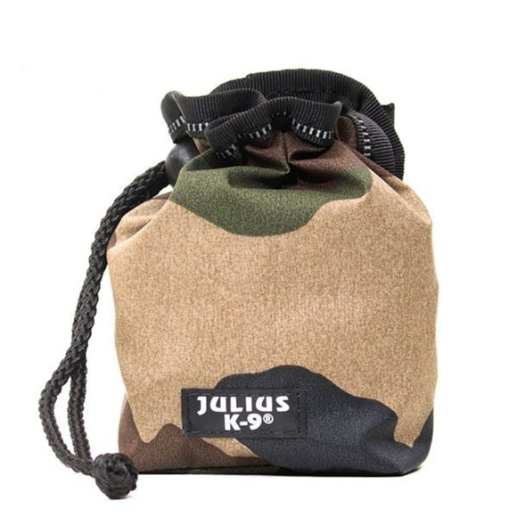 Julius-K9 Treat Bag – Black Portable Training Pouch with Secure Closure and Clip