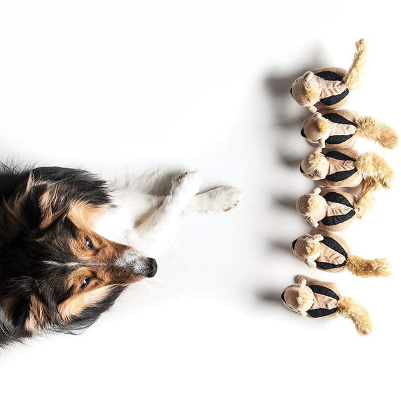 Outward Hound Hide A Squirrels Replacement Plush Toys – Soft Durable Squeaky Set, 3 Pack