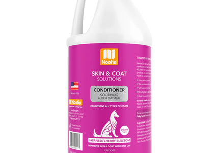 Nootie Japanese Cherry Blossom Coat Conditioner 3.8L – Moisturizing Formula with Aloe, Oatmeal, Concentrated Scent