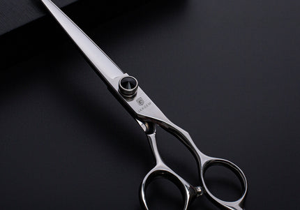 Jargem Straight Grooming Scissors 7" – Ergonomic Handle with Decorative Screw, Precision Cutting
