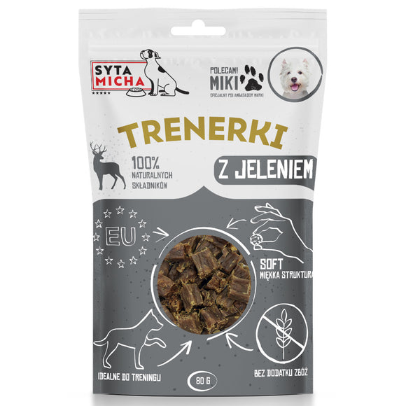 Syta Micha Trainerki Soft Deer Training Treats 80g – Joint and Bone Support Formula