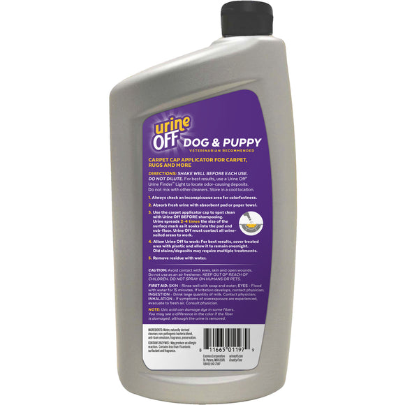 Urine OFF Dog & Puppy Formula – Enzymatic Urine Stain and Odor Remover, 946ml Bottle