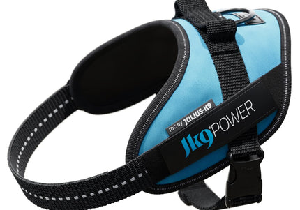 Julius-K9 IDC Powerharness Aquamarine – Premium Turquoise Harness, Adjustable, Size 1