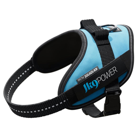 Julius-K9 IDC Powerharness Aquamarine – Premium Turquoise Harness, Adjustable, Size 1