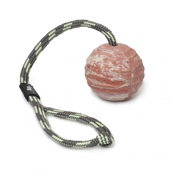 Julius K9 Rubber Ball with Handle – Medium Durable Training Toy, Non-Toxic Material