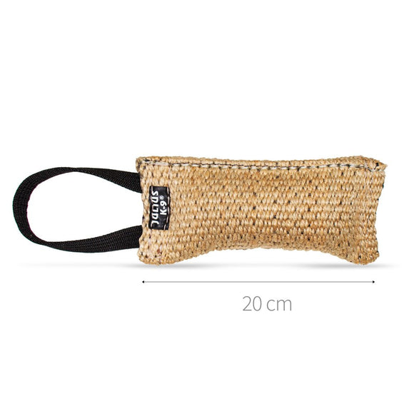 Julius-K9 Jute Tug Toy 20cm – Durable One-Handle Training Aid for Play and Exercise