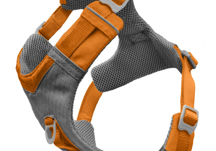 Kurgo Journey Air Harness Orange – Lightweight Breathable Running Harness, Small Size