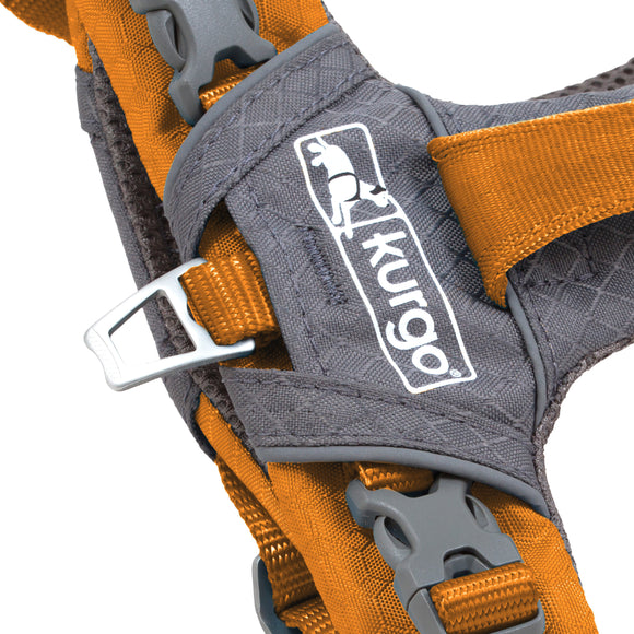 Kurgo Journey Air Harness Orange – Lightweight Breathable Running Harness, Small Size