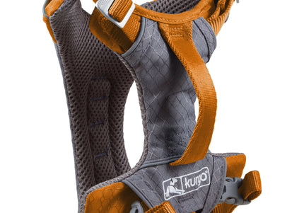 Kurgo Journey Air Harness Orange – Lightweight Breathable Running Harness, Small Size
