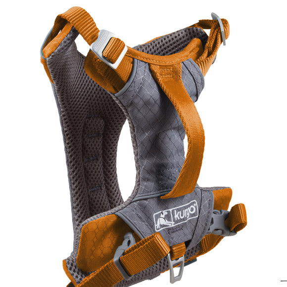 Kurgo Journey Air Harness Orange – Lightweight Breathable Running Harness, Small Size