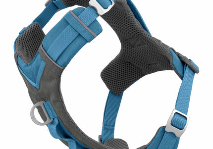 Kurgo Journey Air Harness Blue – Lightweight Breathable Running Harness, Small Size