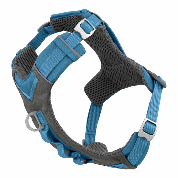 Kurgo Journey Air Harness Blue – Lightweight Breathable Running Harness, Small Size