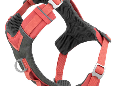 Kurgo Journey Air Harness Coral – Lightweight Breathable Running Harness, Large Size