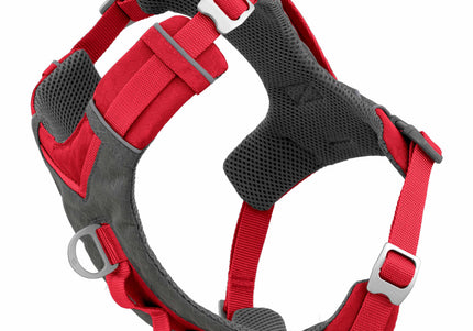 Kurgo Journey Air Harness Red – Lightweight Breathable Running Harness, Small Size