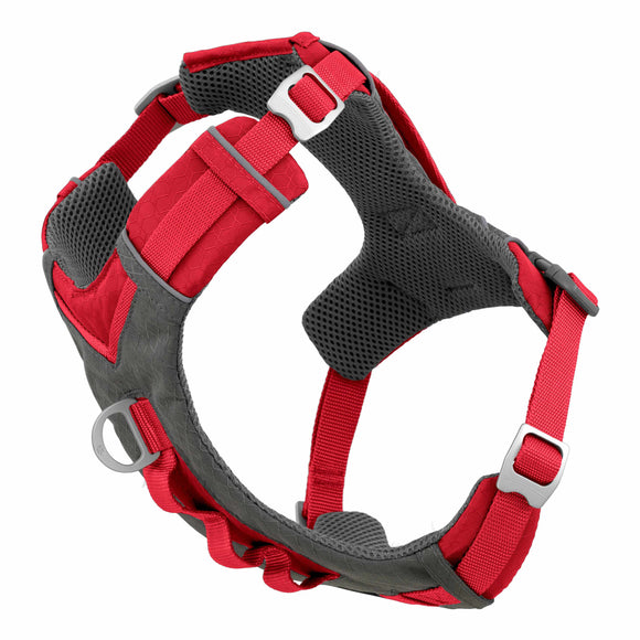 Kurgo Journey Air Harness Red – Lightweight Breathable Running Harness, Small Size