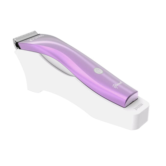 Joyzze Hornet Cordless Clipper – 2-Speed Adjustable Blade, 3 Attachments, Purple Design