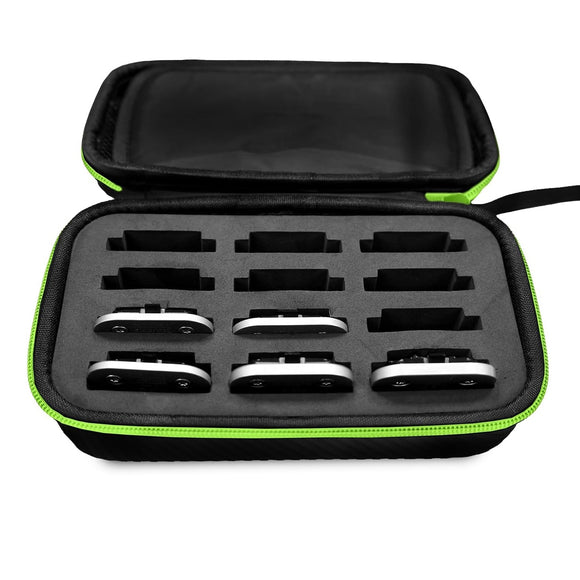 Joyzze Blades Storage Case – Lime Green Organizer Box, Holds 12 Clipper Blades Securely