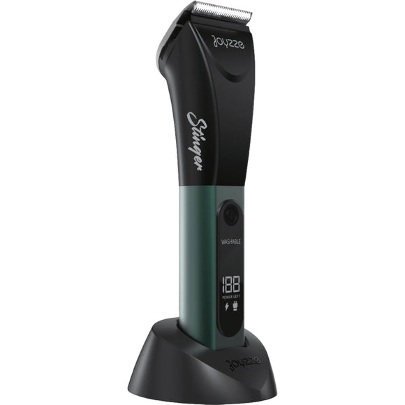 Joyzze Green Stinger 5-in-1 Clipper – 2-Speed Cordless Grooming Tool with Adjustable Blade and LCD Display