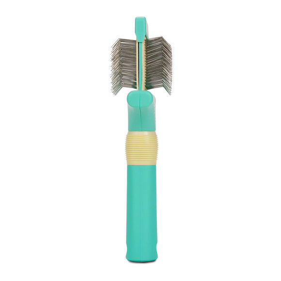 Jelly Pet Double-Sided Flexible Slicker Brush Large – Dual-Action, Ergonomic Grooming Tool
