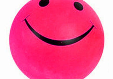 Record Smile Ball 5.5cm – Durable Rubber Play Ball, Vibrant Orange Color