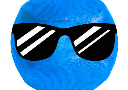 Record Aqua Jump Ball 7cm – Floating Durable Rubber Ball, High-Visibility Blue