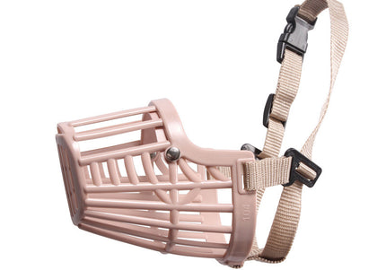 Record Adjustable Dog Muzzle – Durable Plastic Construction, XXXL Size, Secure Fit