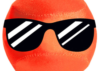 Record Aqua Jump Ball 7cm – Floating Durable Rubber Ball, High-Visibility Blue