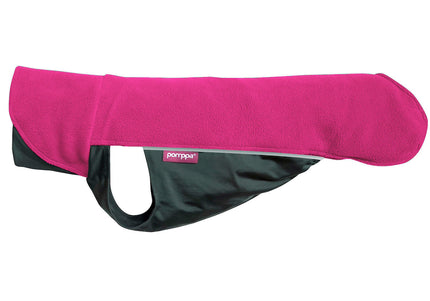 Jumppa Pomppa Pink Fleece Dog Coat – Soft, Warm, Lightweight Design, Size 85