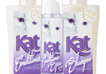 K9 Kat Aloe Vera Cat Fur Care Set – Gentle Moisturizing Formula with Natural Extracts