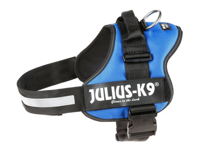 Julius K9 Powerharness Blue – Adjustable Dog Harness with Reflective Straps, Durable Design