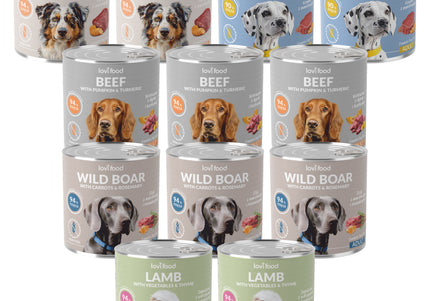 Lovi Food Grain-Free Wet Dog Food Set – 12x800g Mixed Flavors, Premium Quality