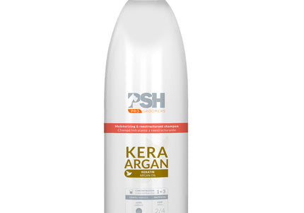 PSH Pro Kera-Argan Shampoo – Moisturizing Concentrate with Keratin and Argan Oil, 1L