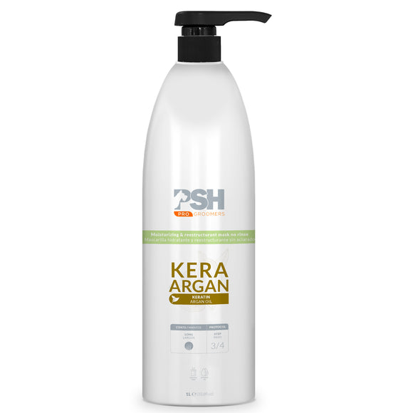 PSH Pro Kera-Argan Mask – Moisturizing Smoothing Mask with Keratin and Argan Oil, No-Rinse 1L