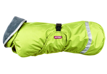Kevyt Pomppa Lime Raincoat – Warm Lined Waterproof Outerwear, Size 85, Vibrant Color