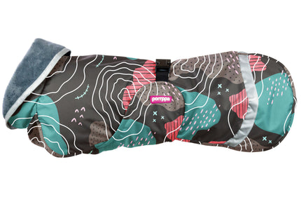 Kevyt Pomppa Kartta Raincoat – Warm Lined, Black Multicolor, Size 40, Lightweight Protection