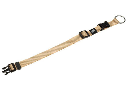 Flamingo Ziggi Small Nylon Collar 20-35cm – Adjustable, Lightweight, Beige Design