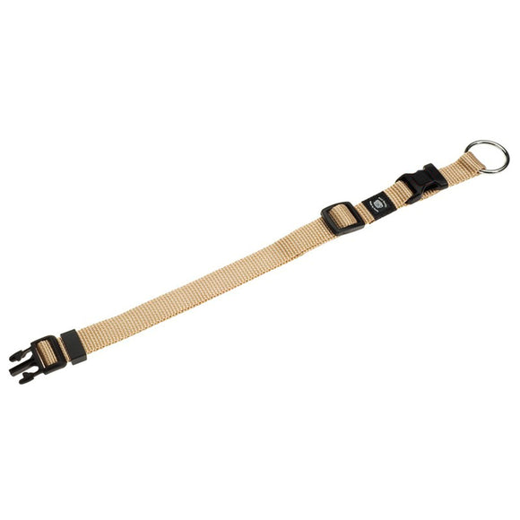 Flamingo Ziggi Small Nylon Collar 20-35cm – Adjustable, Lightweight, Beige Design