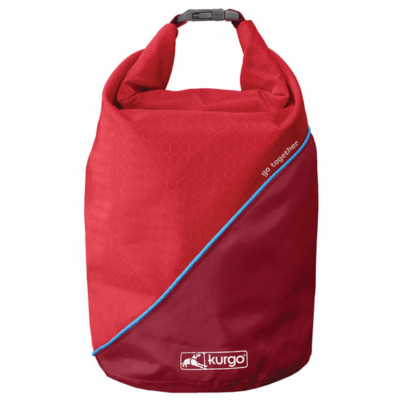 Kurgo Kibble Carrier 2.2kg – Waterproof Textile Food Storage Container, Red