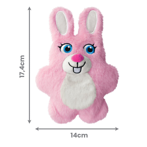 KONG Snuzzles Kiddos Bunny Small – Plush Rabbit Toy with Large Squeaker, Soft and Durable