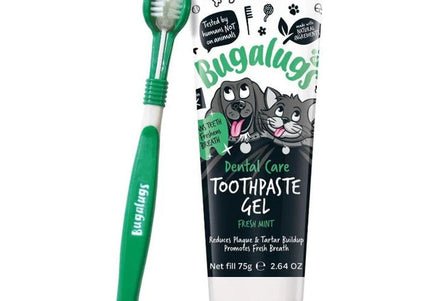 Bugalugs Dental Care Kit 75g – Toothpaste and Brush Set, Gentle Cleansing Formula