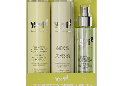 Yuup! Insect Repellent Cosmetic Set – Protective Spray and Shampoo, Gentle Formula