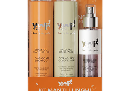 Yuup! Long Coats Grooming Set – Complete Kit with Detangling and Conditioning Formulas