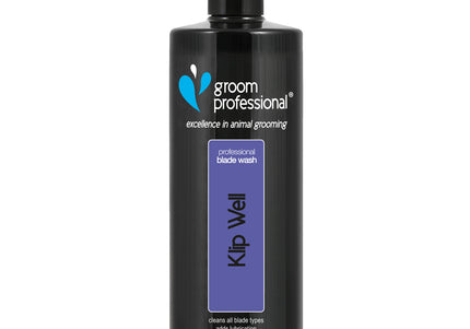 Groom Professional Klip Well Blade Wash – Liquid Cleaner and Disinfectant, 400ml Fast-Acting Formula