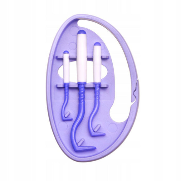 Tick Twister Clip Box – Set of 3 Durable Tick Removers in Assorted Sizes, Purple