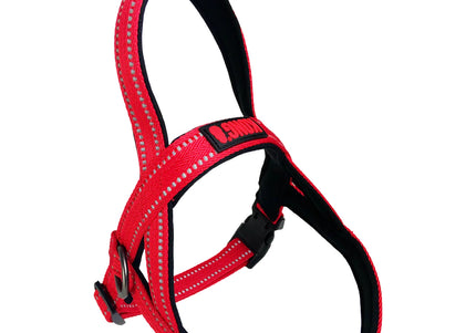 KONG Norwegian Harness – Padded Red XL Dog Harness with Adjustable Straps and Comfort Fit