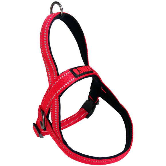 KONG Norwegian Harness – Padded Red XL Dog Harness with Adjustable Straps and Comfort Fit